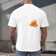 Chicken Nugget Saying Introvert Nuggie Foodie Food Men's Back Print T-Shirt Chicken Nugget Saying Introvert Nuggie Foodie Food Men's Back Print T-Shirt