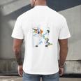 Class Of 2018 Graduation Dabbing Unicorn Men's Back Print T-Shirt