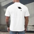 Class Of 2018 Last Name Letter Z Graduation Men's Back Print T-Shirt