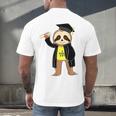 Class Of 2022 Sloth Graduation Masters College High School Men's Back Print T-Shirt