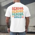 Class Of 2023 Senior 2023 Graduation Retro Seniors Men's Back Print T-Shirt