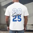 Class Of 2025 Senior Graduation 2025 Blue Men's Back Print T-Shirt