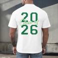 Class Of 2026 Graduation Varsity Green And On The Back Men's Back Print T-Shirt