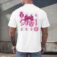 Class Of 2026 Senior Coquette Pink Bow Graduation Family Premium Tri-Blend Men's Back Print T-Shirt