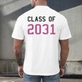 Class Of 2031 Graduation T-Shirt Men's Back Print T-Shirt