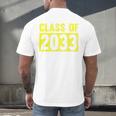 Class Of 2033 Future Graduation Tee T-Shirt Men's Back Print T-Shirt