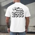 Class Of 2035 Senior Retro 2035 Grad Graduate Graduation Men's Back Print T-Shirt