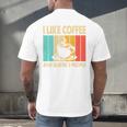 I Like Coffee And Maybe 3 People Introvert Anti-Social Men's Back Print T-Shirt I Like Coffee And Maybe 3 People Introvert Anti-Social Men's Back Print T-Shirt