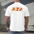 Cute Turkey Reading Book Librarian Bookworm Thanksgiving Men Men's Back Print T-Shirt Cute Turkey Reading Book Librarian Bookworm Thanksgiving Men Men's Back Print T-Shirt