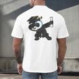 Dabbing Panda Bear Graduation Senior 2019 Shirt Men's Back Print T-Shirt