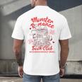 Dark Romance Reader Reading Monster Romance Book Club Men's Back Print T-Shirt Dark Romance Reader Reading Monster Romance Book Club Men's Back Print T-Shirt