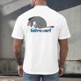 Disney Winnie The Pooh Introvert Eeyore Logo Men's Back Print T-Shirt Disney Winnie The Pooh Introvert Eeyore Logo Men's Back Print T-Shirt