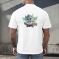 Easily Distracted By Dragon And Books Introvert Shirt Men's Back Print T-Shirt