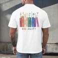 Equality Flower Books Equal Rights Social Justice Feminist Men's Back Print T-Shirt