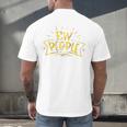 Ew People Antisocial Introvert Saying Yellow Lemon Raglan Baseball Tee Men's Back Print T-Shirt