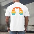 Ew People Cat Anti Social Introvert Premium Tri-Blend Men's Back Print T-Shirt