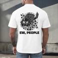 Ew People Introvert Cat Lover Crazy Cats Lady Men's Back Print T-Shirt Ew People Introvert Cat Lover Crazy Cats Lady Men's Back Print T-Shirt
