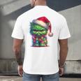 Ew People Meowy Cat Christmas Introvert Men Women Men's Back Print T-Shirt