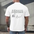 My Favorite Airman Calls Me Aunt US Air Force Graduation Men's Back Print T-Shirt