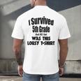 Fifth 5th Grade Graduation Shirt Child Graduate Education Men's Back Print T-Shirt