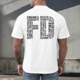 Fire Academy Graduation T-Shirt Firefighter Support Tee Men's Back Print T-Shirt