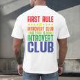 First Rule Of Introvert Club Is There Is No Introvert Club Raglan Baseball Tee Men's Back Print T-Shirt First Rule Of Introvert Club Is There Is No Introvert Club Raglan Baseball Tee Men's Back Print T-Shirt