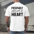 Friendly Introvert At Heart Raglan Baseball Tee Men's Back Print T-Shirt