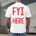 Fyi Introvert Here Raglan Baseball Tee Men's Back Print T-Shirt Fyi Introvert Here Raglan Baseball Tee Men's Back Print T-Shirt