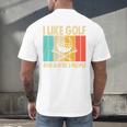 I Like Golf And Maybe 3 People Introvert Men's Back Print T-Shirt I Like Golf And Maybe 3 People Introvert Men's Back Print T-Shirt