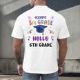 Goodbye 5th Grade Graduation 2025 6th Grade Graduate Kids Men's Back Print T-Shirt