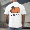 Grad Class Of 2026 Capybara Graduation Graduated Kids Men's Back Print T-Shirt