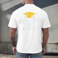 I Graduated Now What Congratulations Graduation Men's Back Print T-Shirt