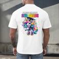 Graduation 2nd Grade Unicorn Roller Skate Girls Grad Men's Back Print T-Shirt