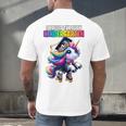 Graduation Kindergarten Unicorn Roller Skate Girls Grad Men's Back Print T-Shirt