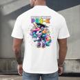 Graduation Pre-K Unicorn Roller Skate Girls Preschool Grad Men's Back Print T-Shirt