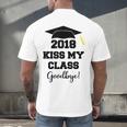 GraduationShirt Kiss My Class 2018 Goodbye Men's Back Print T-Shirt
