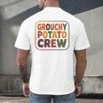 Grouchy Potato Crew Introvert Sarcasm Premium Tri-Blend Men's Back Print T-Shirt