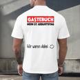 Guest Book Wir Waren Dabei Mein 57 Geburtstag German Men's Back Print T-Shirt