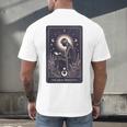 High Priestess Tarot Art Celestial Mystic Book Lover Men's Back Print T-Shirt High Priestess Tarot Art Celestial Mystic Book Lover Men's Back Print T-Shirt