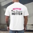 Hotter By One Degree Class Of 2018 Graduation T-Shirt Men's Back Print T-Shirt
