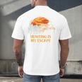 Hunting Is My Escape Introvert Hunter Antisocial Raglan Baseball Tee Men's Back Print T-Shirt