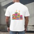 I'm Fine Reading Books Reader Book Lover Librarian Men's Back Print T-Shirt