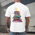 I'm OK Reading Books Library Bookworm Bookish Book Lover Men's Back Print T-Shirt