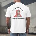 I’m Staying Home Today Cat Introvert Homebody Men's Back Print T-Shirt