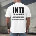 INTJ Architect Personality Introvert Sarcastic Men's Back Print T-Shirt