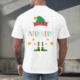 The Introvert Elf Christmas Family Matching Fun Xmas Top Men's Back Print T-Shirt