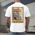 Introvert Homebody Awkward Skeleton The Homebody Tarot Card Men's Back Print T-Shirt