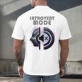 Introvert Mode Finding Inner Peace In Silence Men's Back Print T-Shirt Introvert Mode Finding Inner Peace In Silence Men's Back Print T-Shirt