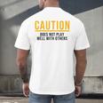 Introverted Does Not Play Well Competitive Athletic Men's Back Print T-Shirt Introverted Does Not Play Well Competitive Athletic Men's Back Print T-Shirt