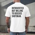 Introverted Shotokan Karate Introvert Men's Back Print T-Shirt